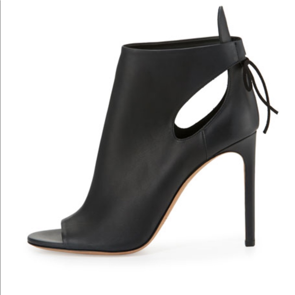Vince Gabrielle Cutout Leather Bootie Pumps